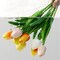 15PCS Real Touch Artificial Tulips – 14" PU Silk Faux Flowers for Home, Wedding & Party Decorations (Colorful)